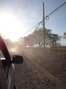 Dusty roads