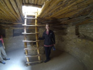 In the fire pit at Mesa Verde