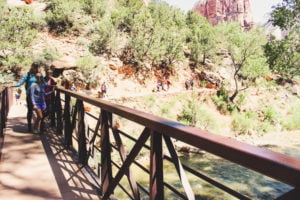 Crossing the bridge
