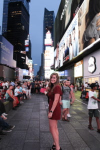 Melissa in Times Square