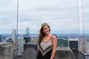 Melissa in front of Central Park