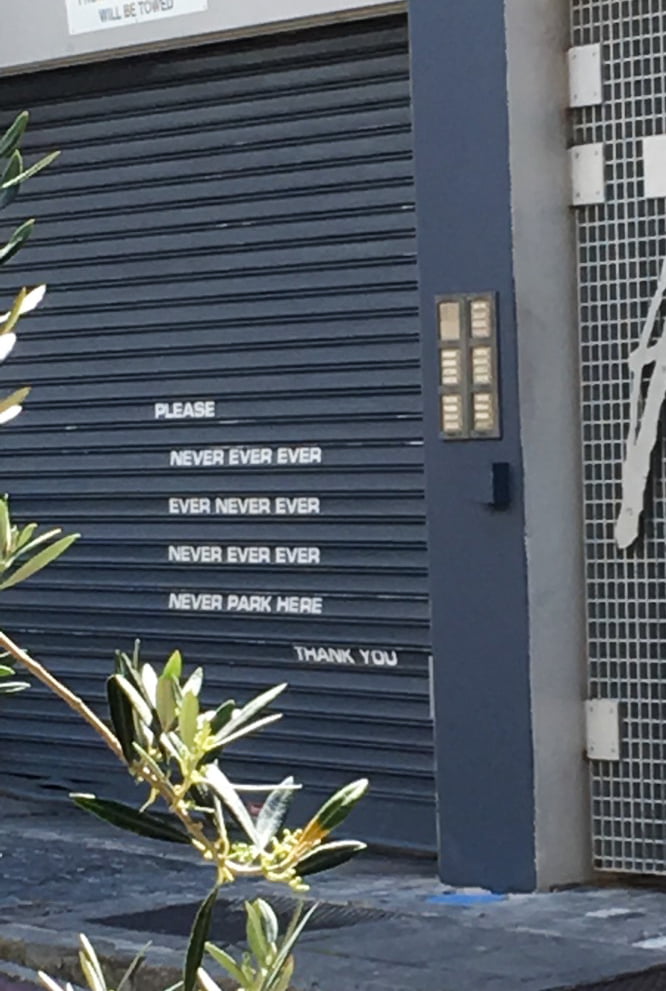 Funny sign in Cape Town