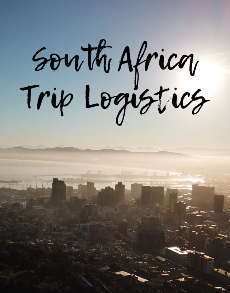 South Africa Trip Logistics, Young Wayfarer