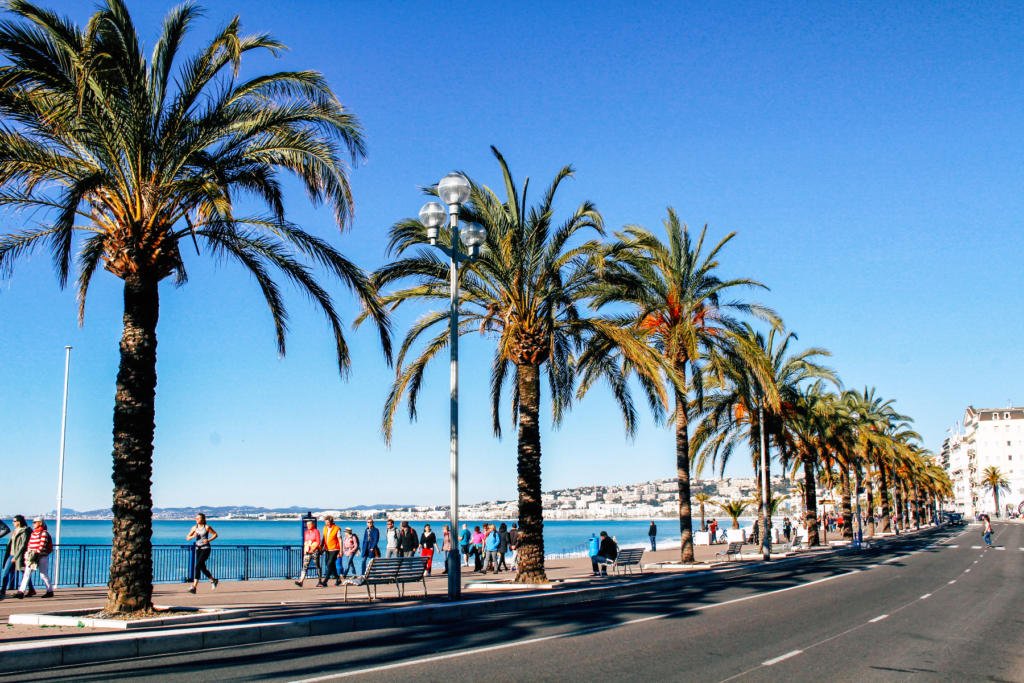 Promenade de Anglais in Nice France